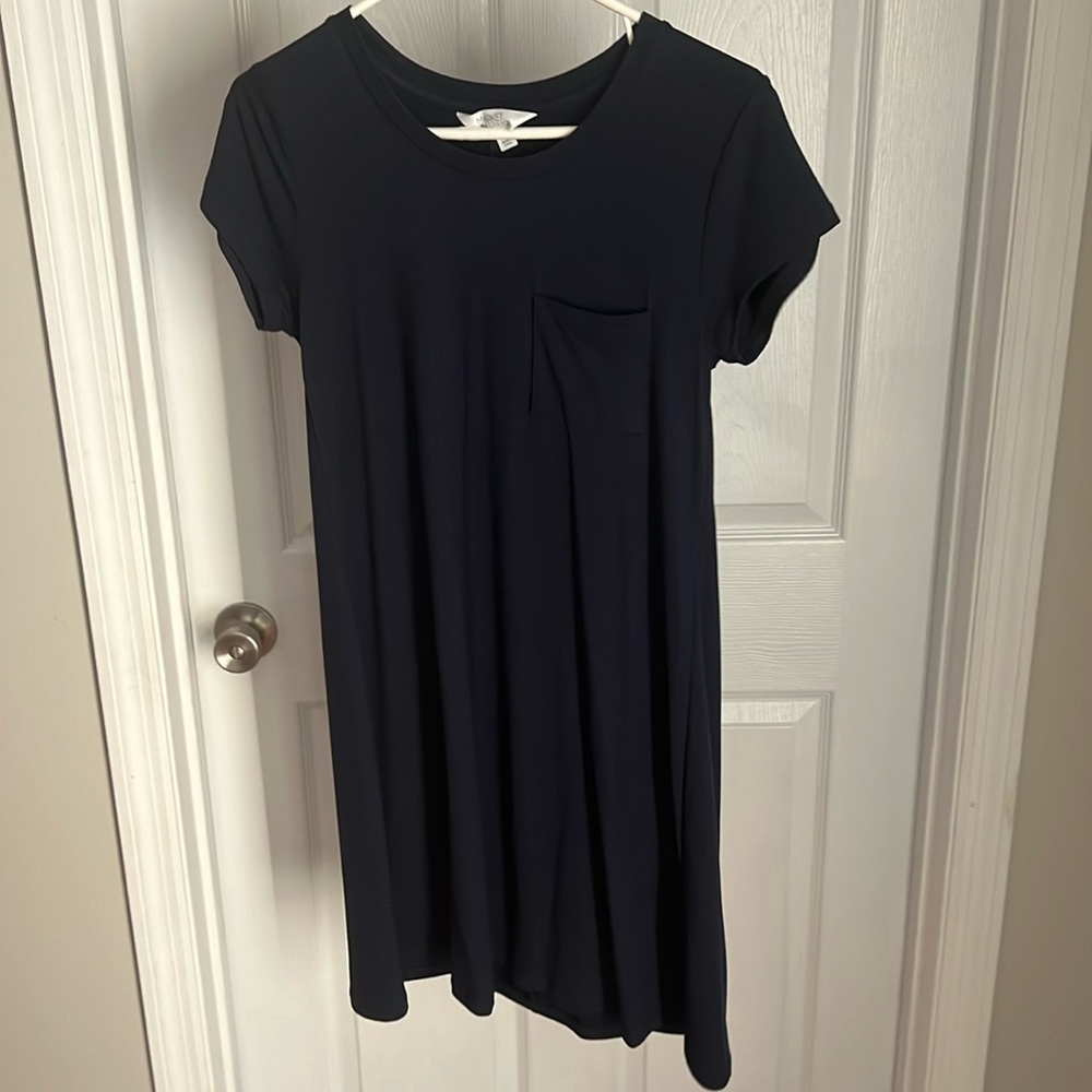 Market & spruce navy t-shirt dress with pocket Medium